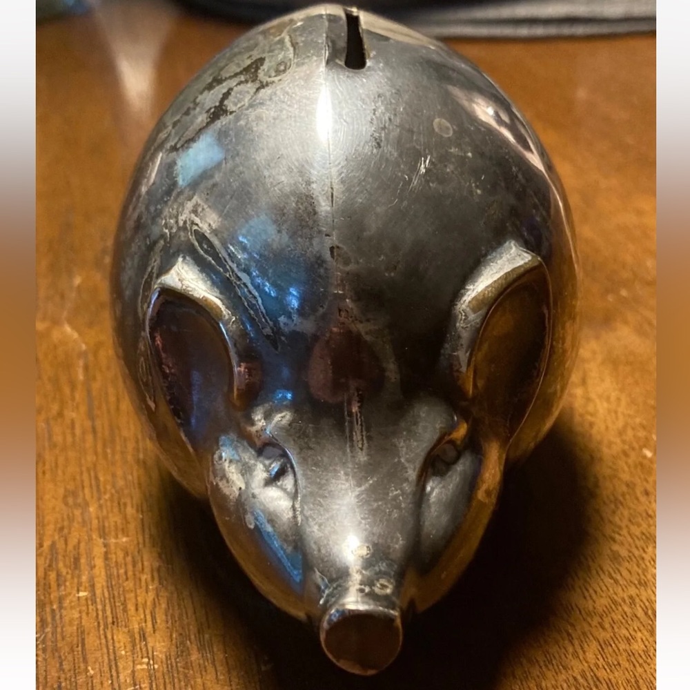 Vintage Piggy Bank-Silver plated-Pig-DANA DFA (Denmark)